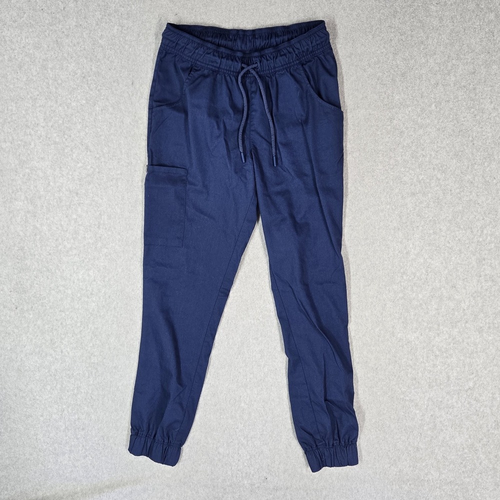 Jaanuu Women Scrub Pants XS Blue Cargo Pants Jogger J95094